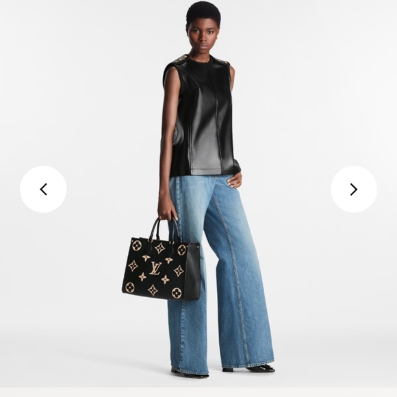 🔥NWT Louis Vuitton Bicolor monogram Empreinte leather OnTheGo MM Microchipped - Picture 3 of 16